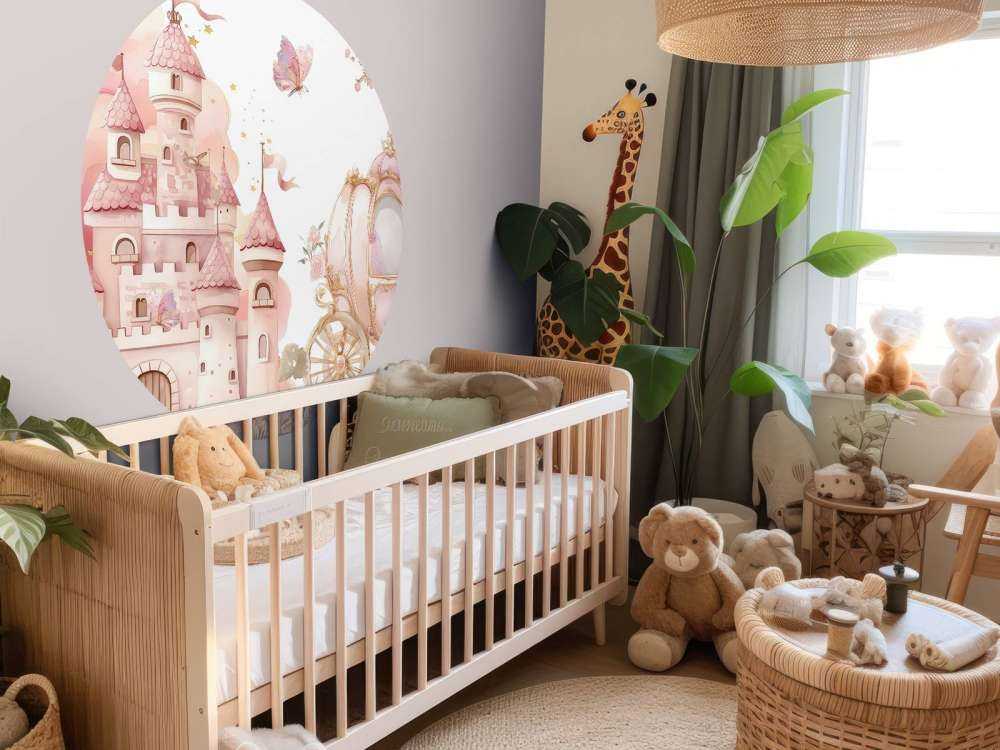 Fairy tale castle and rose carriage