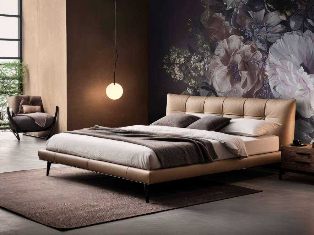 Bouquet with lilac cream