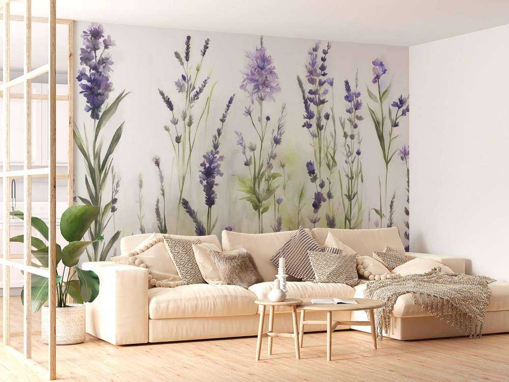 Lavender Glade Seamless Muted Lilac