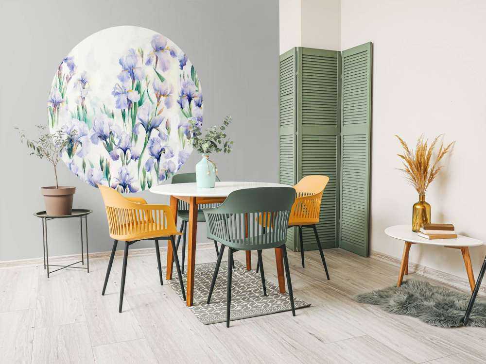 Irises Dance Seamless Pastel