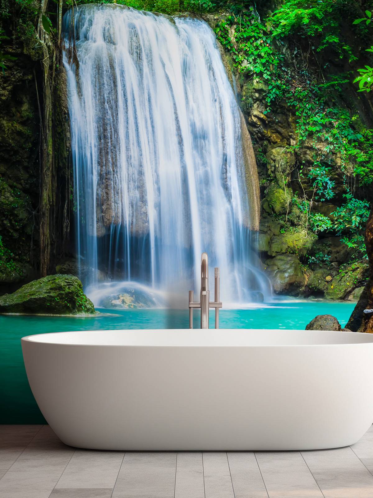 Blue waterfall