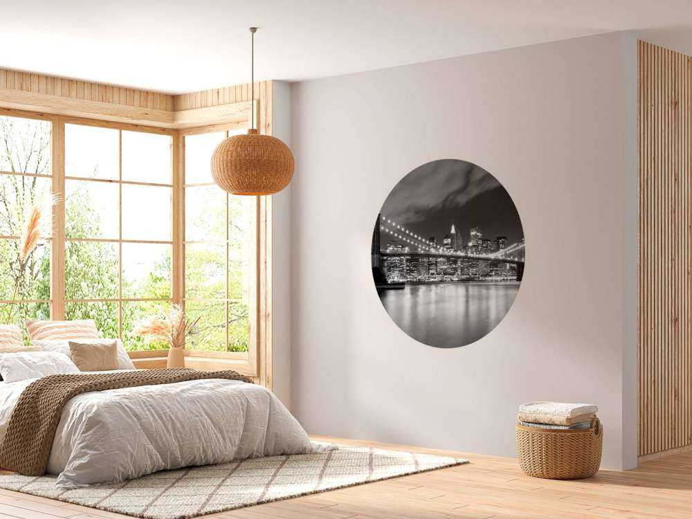 Brooklyn Bridge in zwart-wit