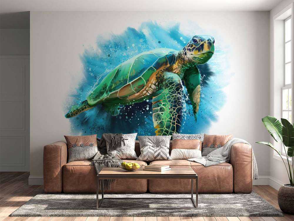 Signed sea turtle