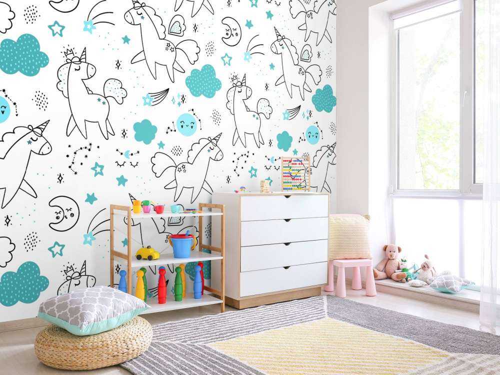 Getekende unicorns