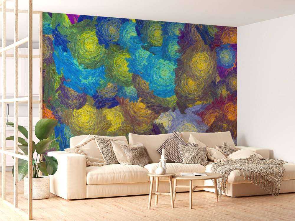 Abstracte bloemen patroon