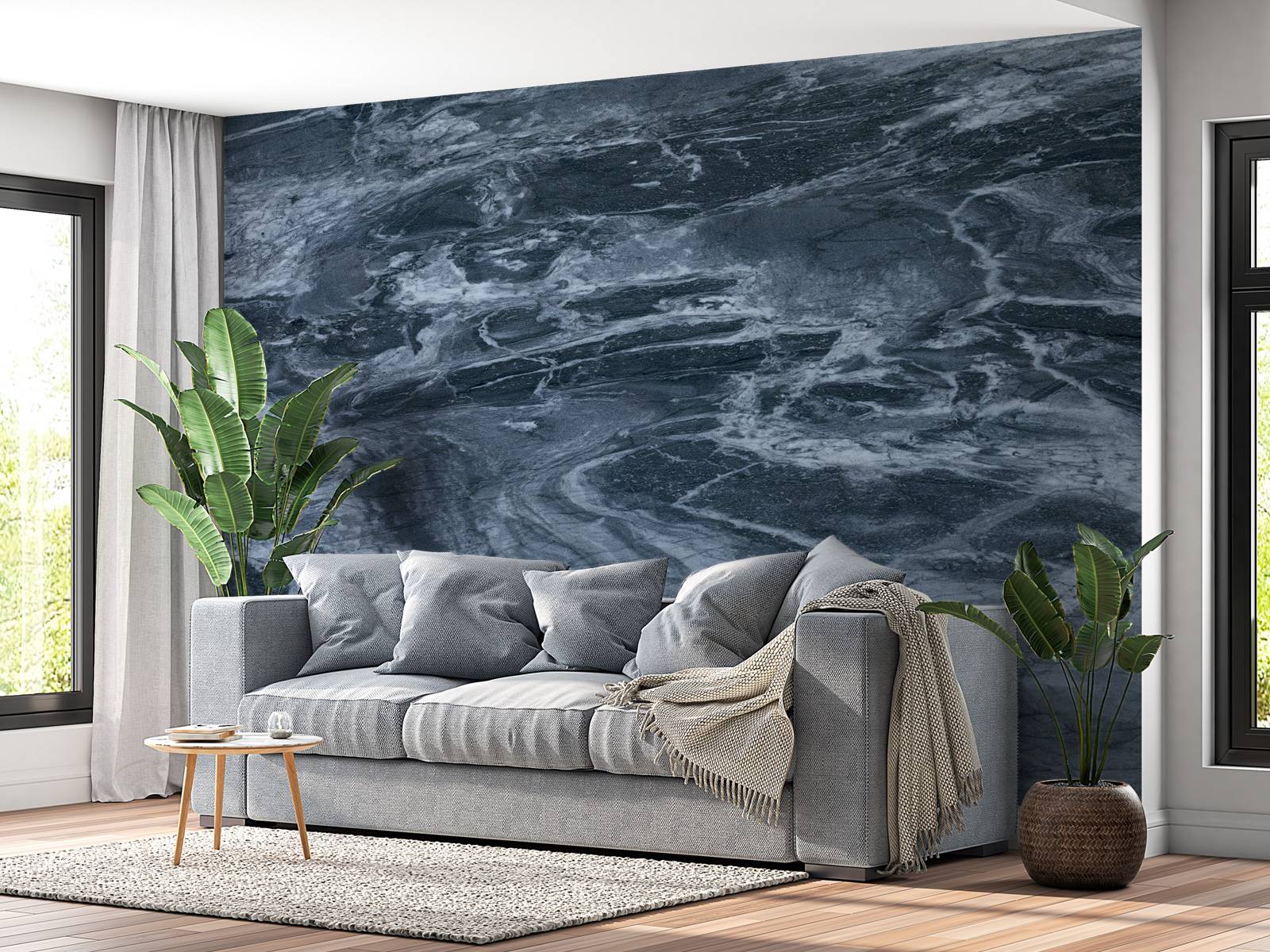 Marble with blue tone