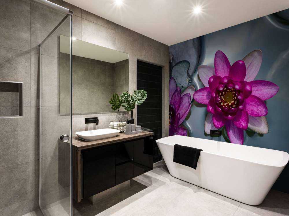 Pink lotus flower in the water