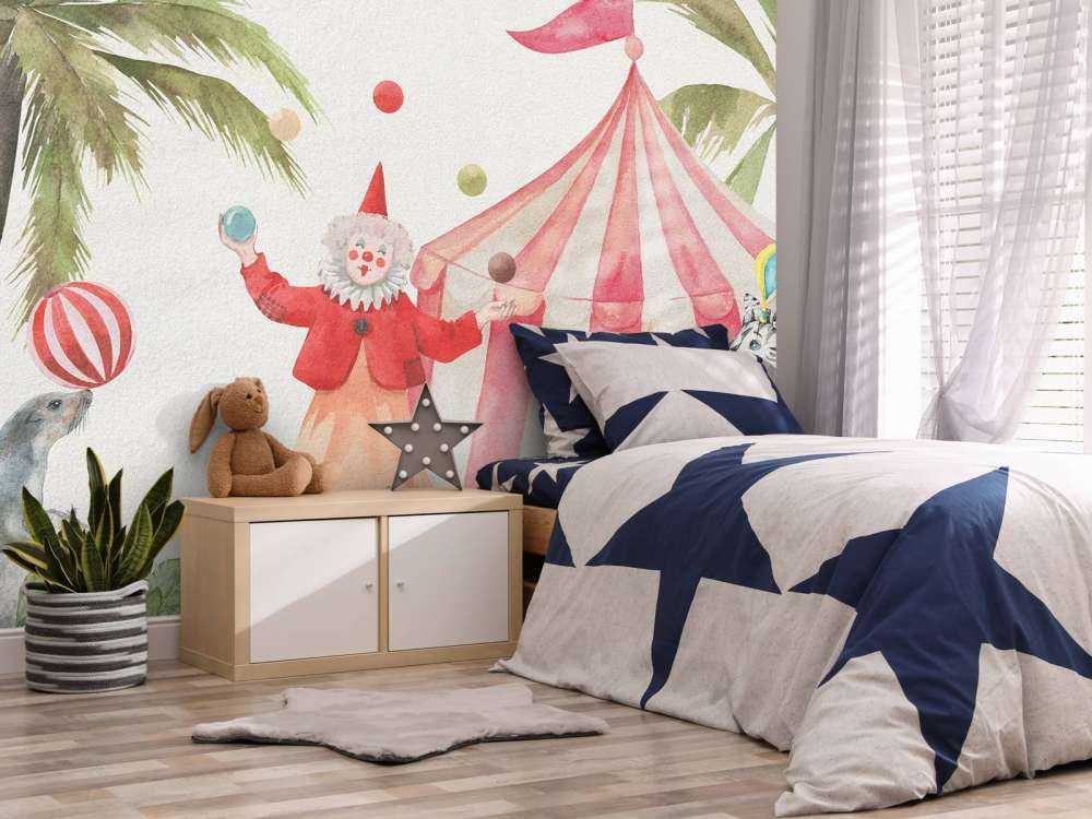 Cheerful circus animals