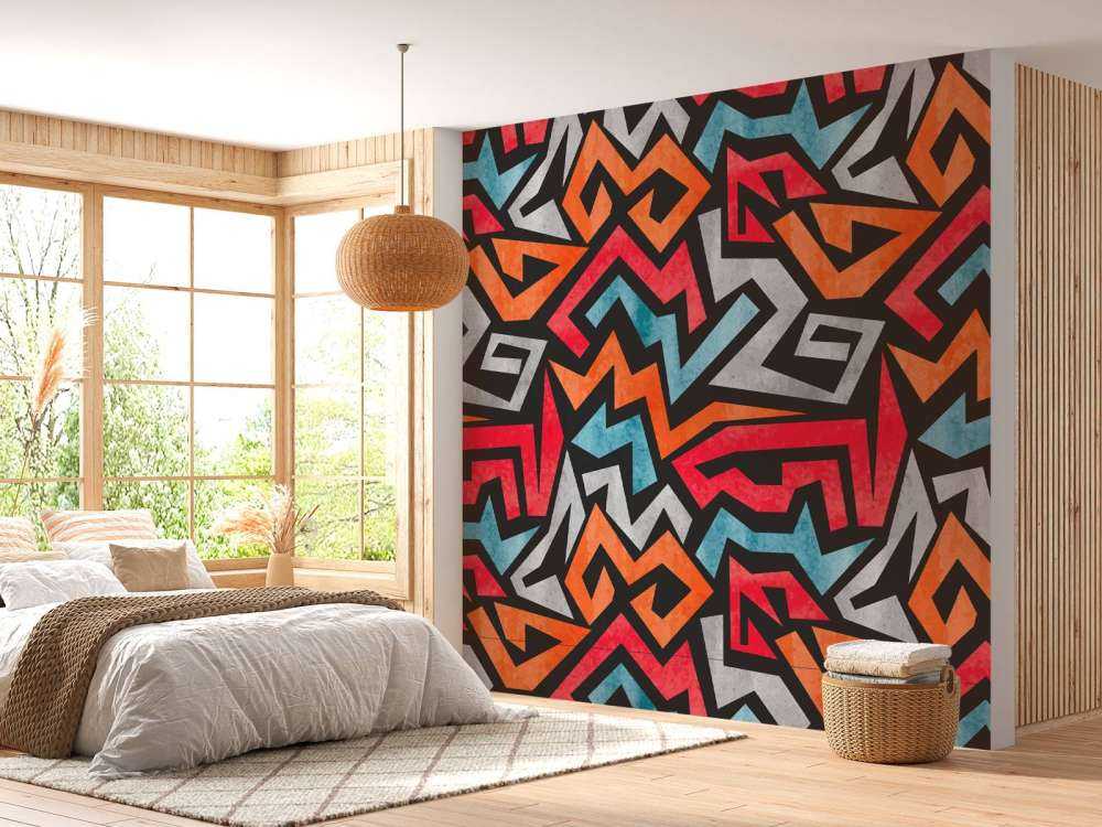 Colourful graphic print