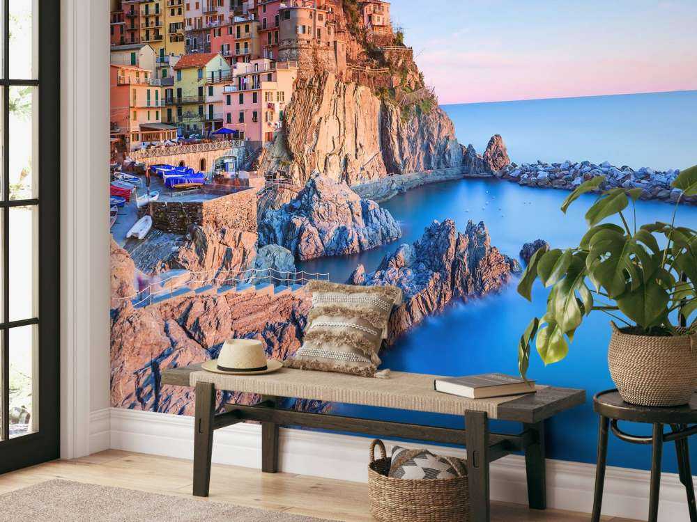 Village on a rock in Italy