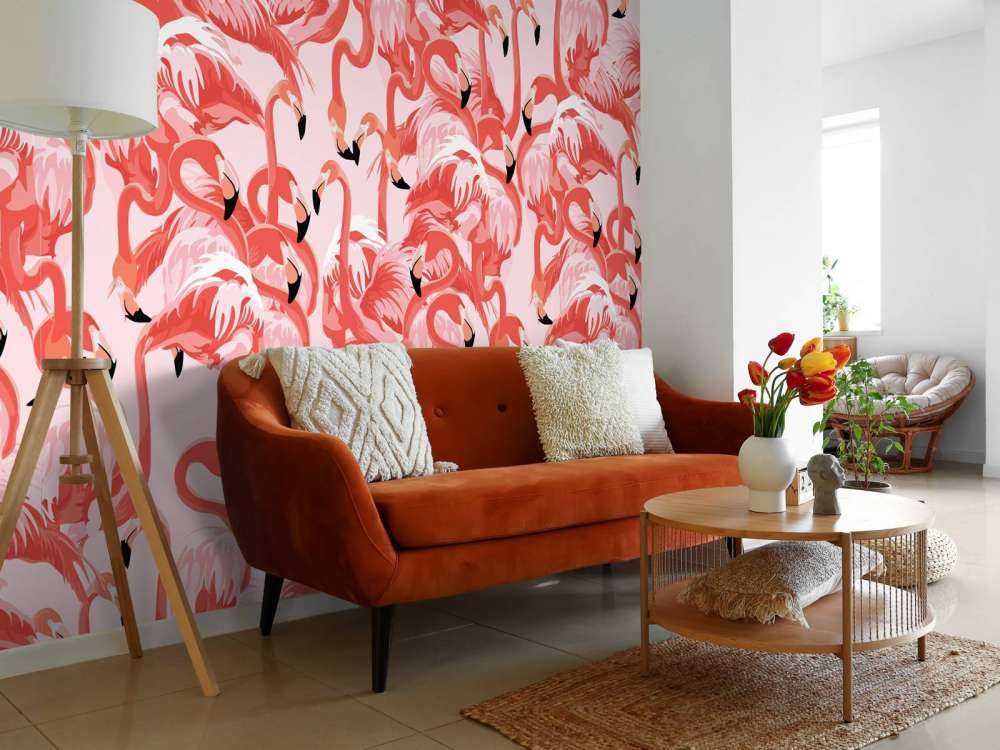 Exotic flamingos