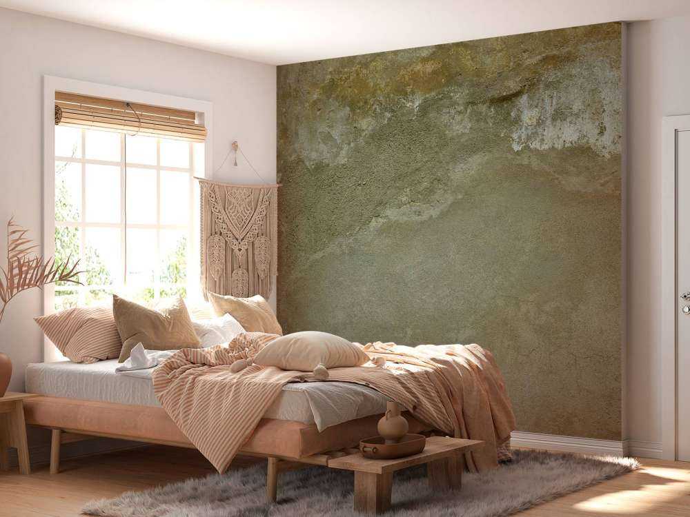 Wall with restored stucco