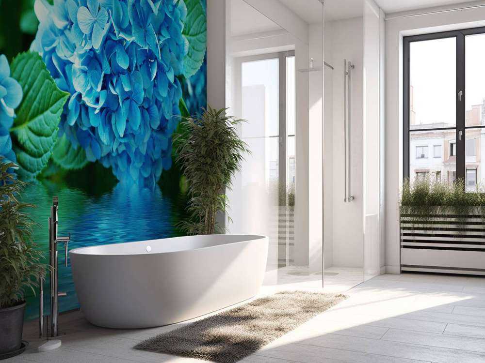 Hydrangea in water