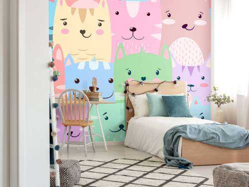 Colorful cats