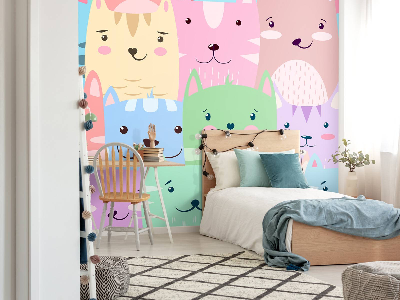 Colorful cats