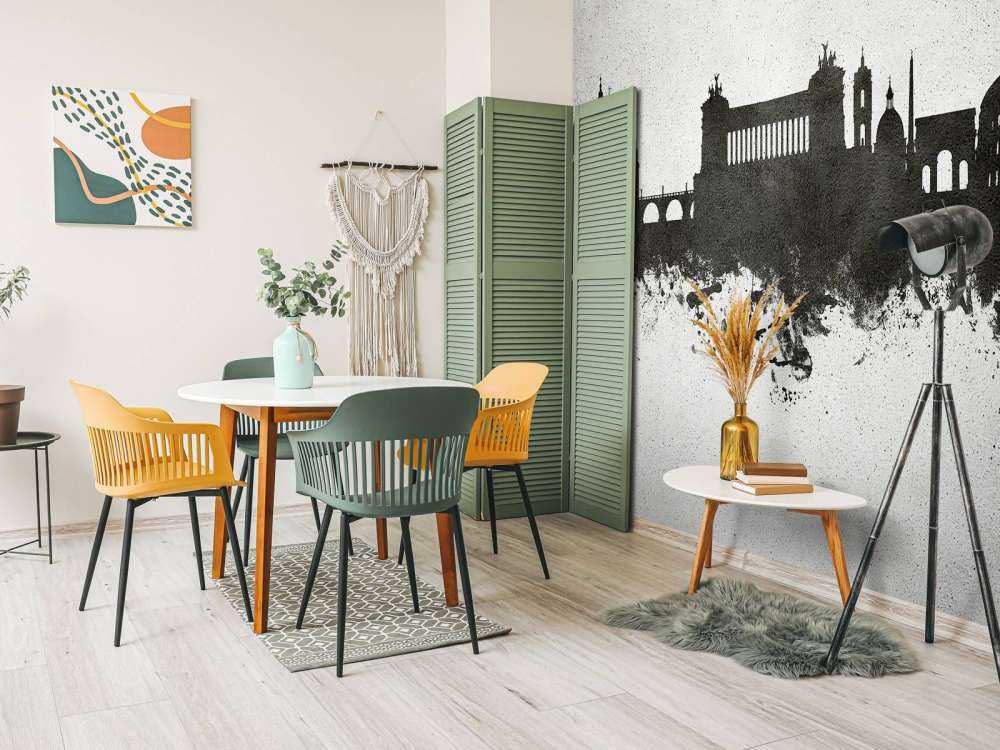 Watercolor skyline, Rome