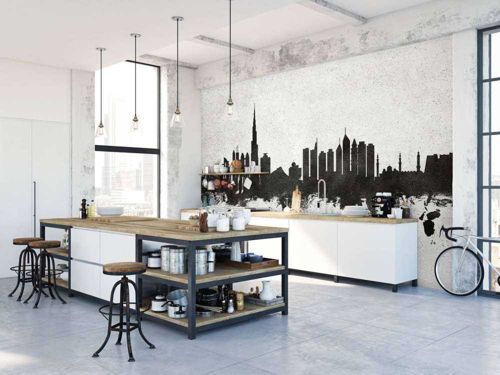 Watercolor skyline, Dubai