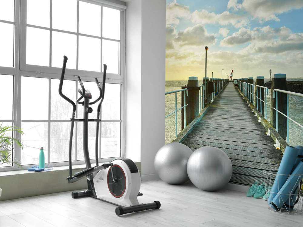 Scaffolding on the coast