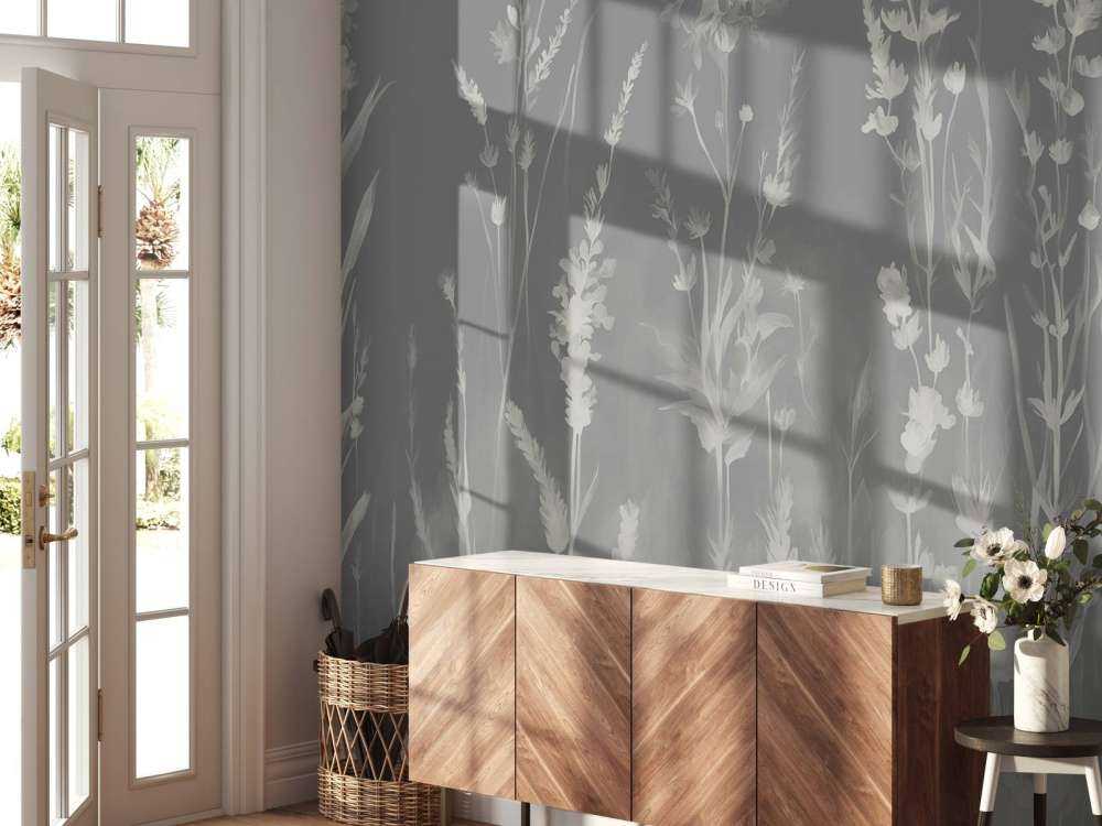 Lavender Glade Seamless Silver Gray