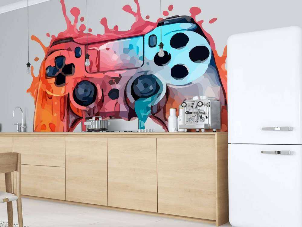 Watercolor Gamer Splash