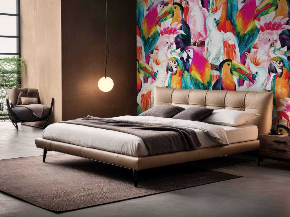 Tropical coloured birds