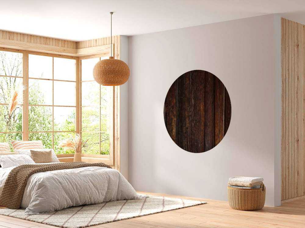 Burnt dark wood