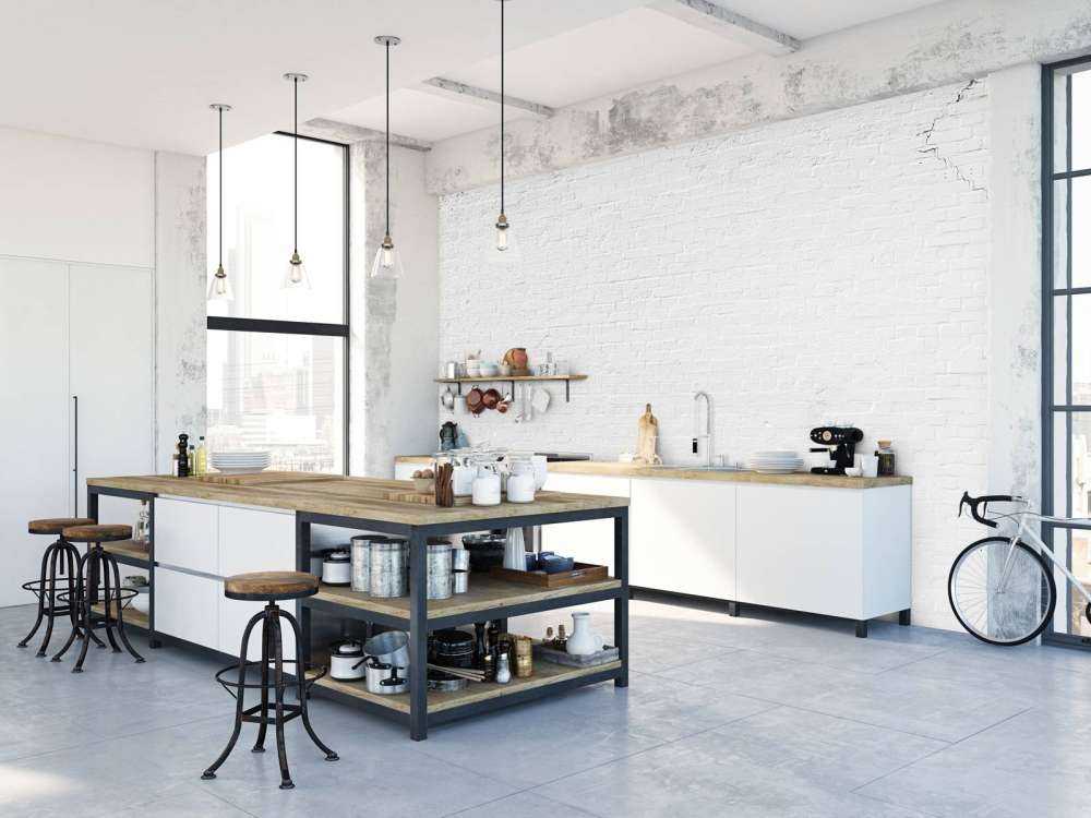 White painted wall