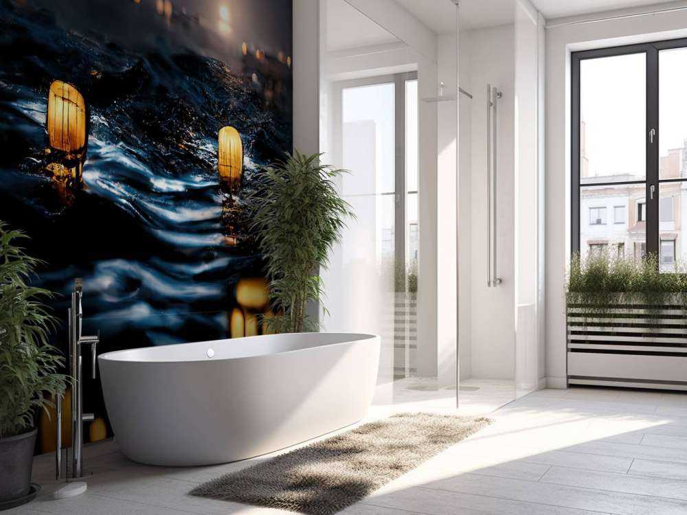 Lanterns over the water