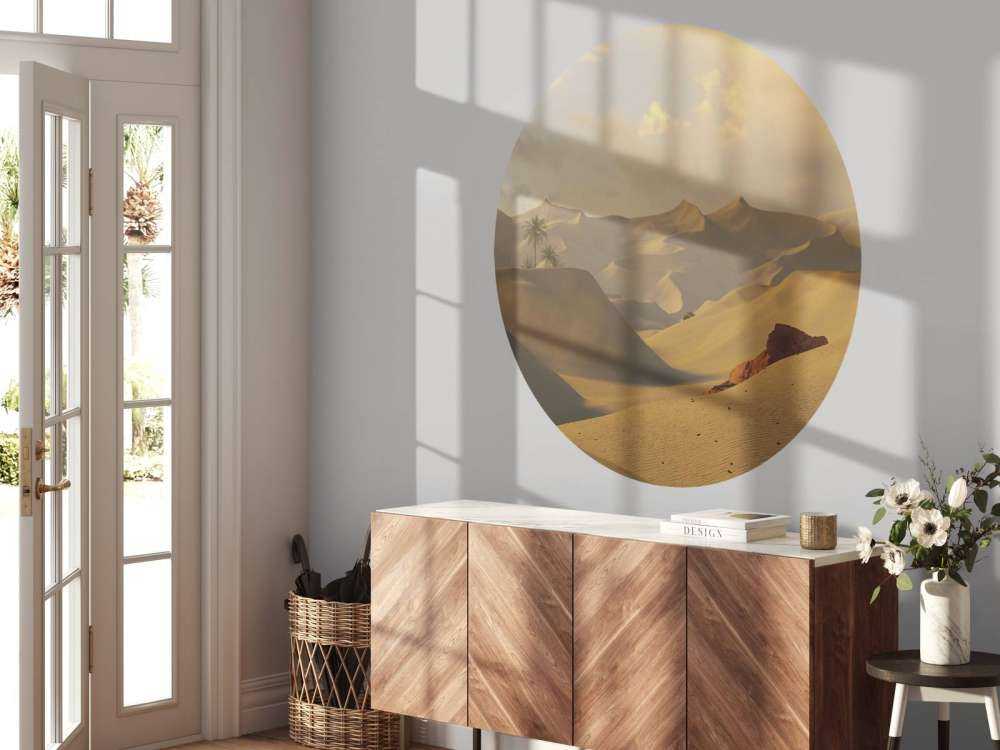 Golden hour in the desert