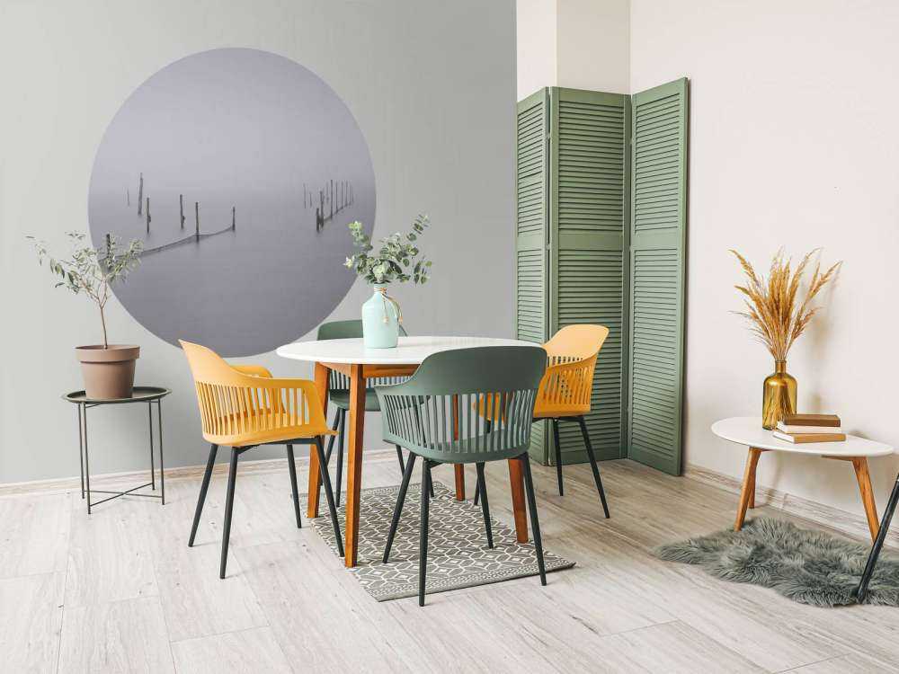 Fishing nets in the fog