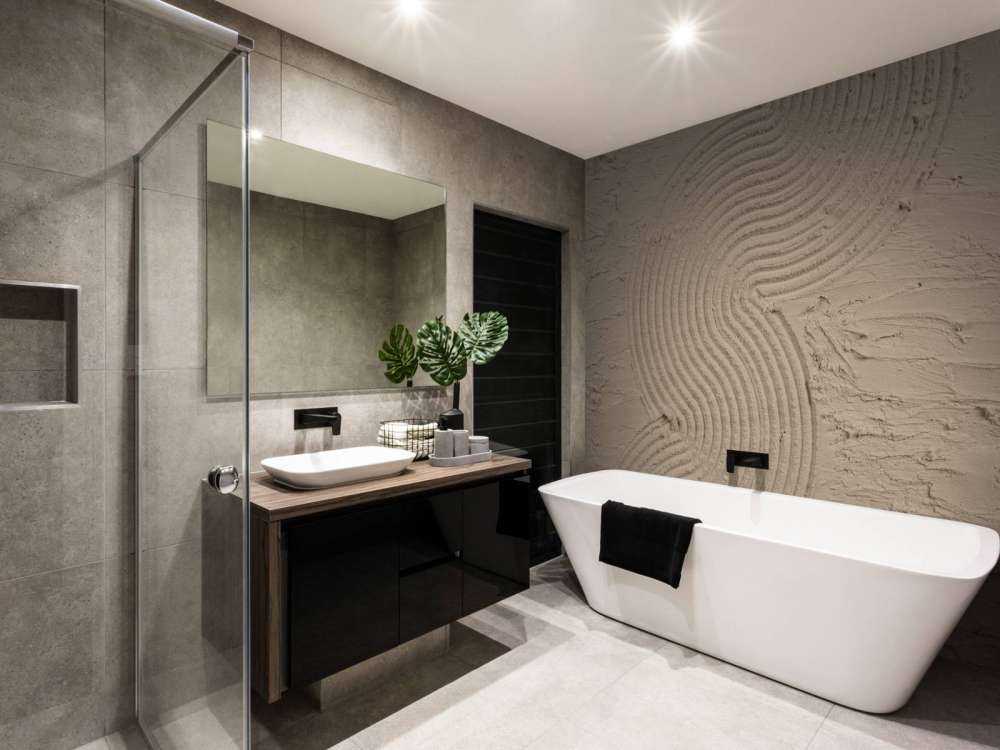 Organic lines and structures hem in taupe