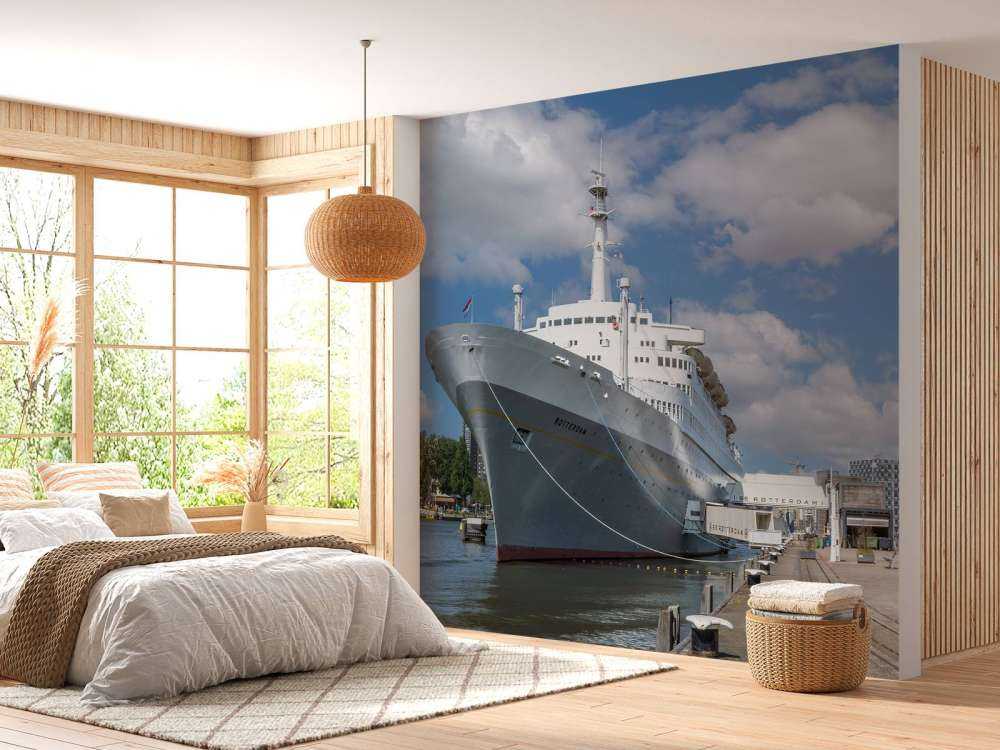 Former steamship the SS Rotterdam in color 