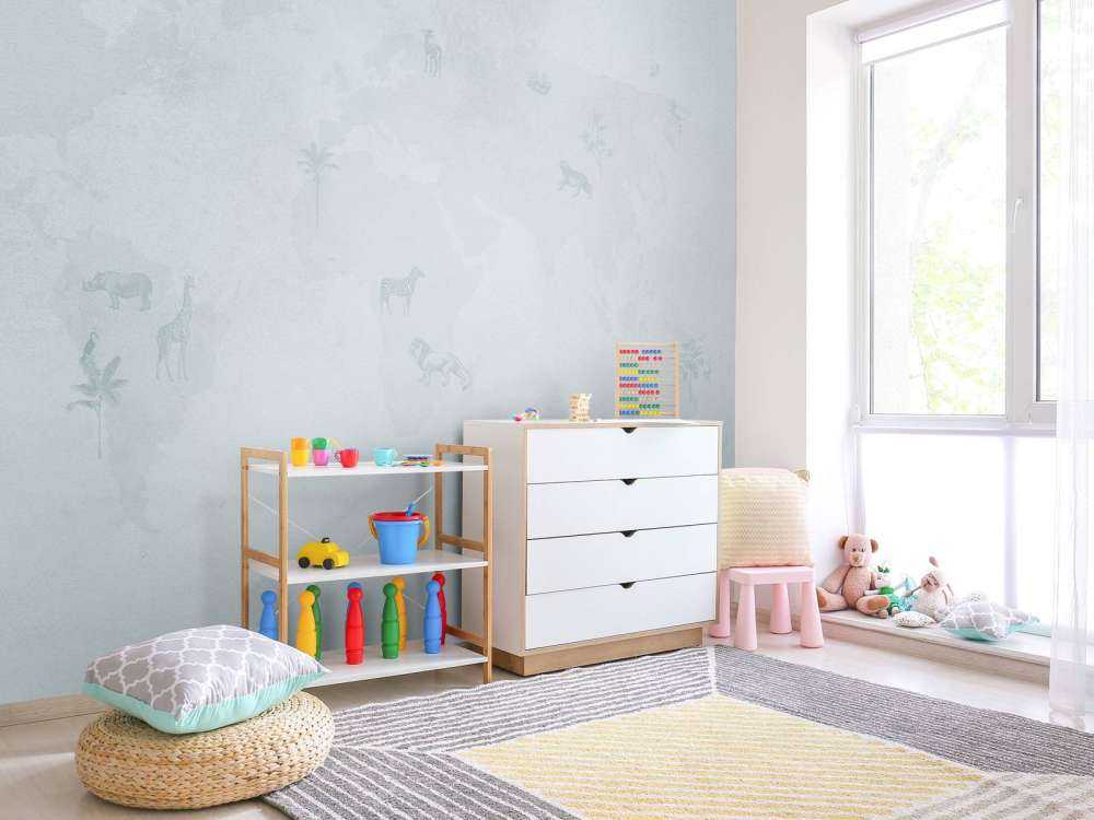 World map sketch blue