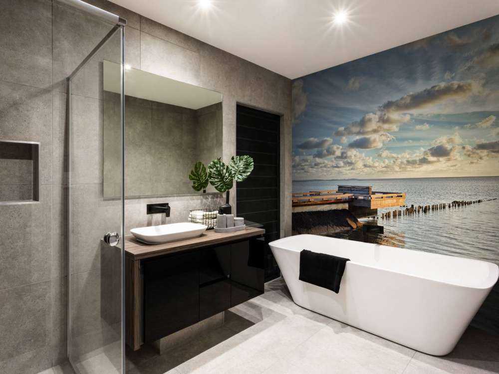 Jetty with beautiful clouds