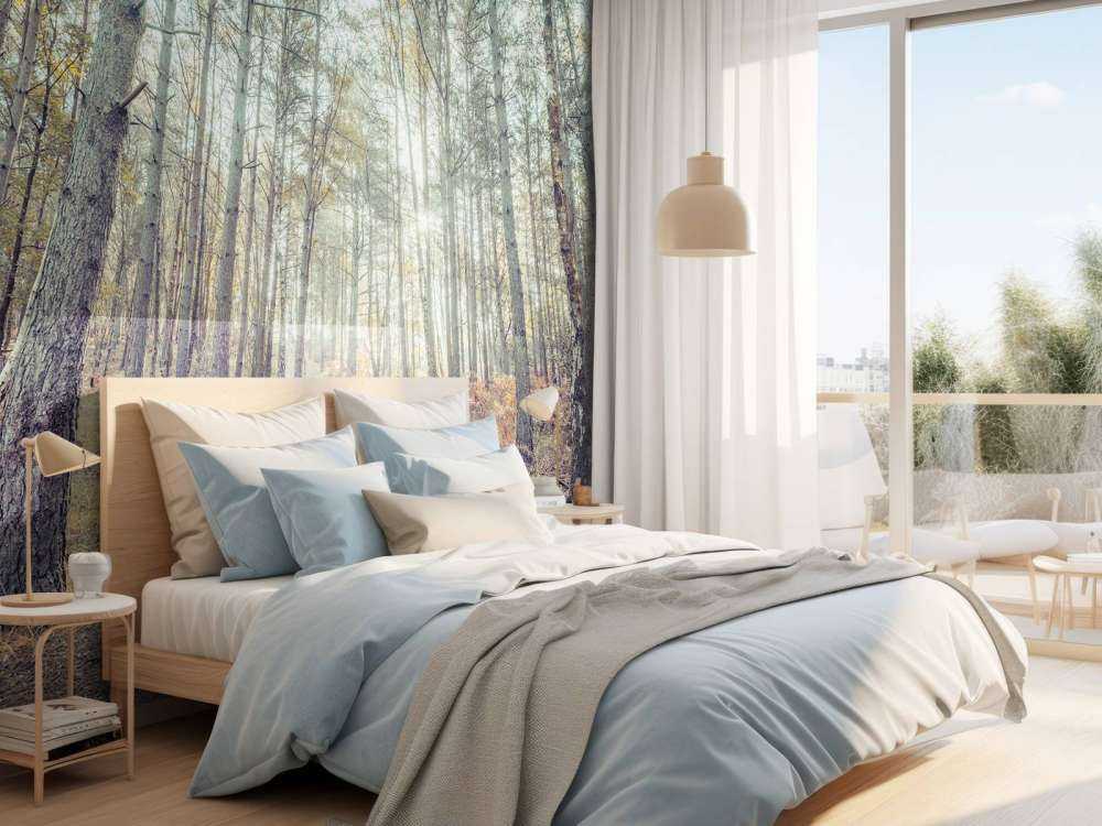 Path through sunny forest