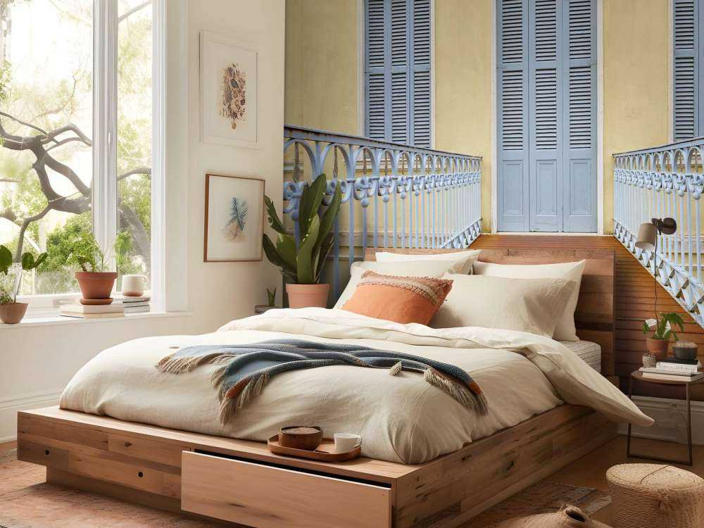 Bridge to old building