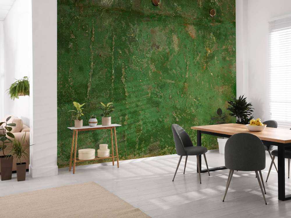 Green oxidised metal