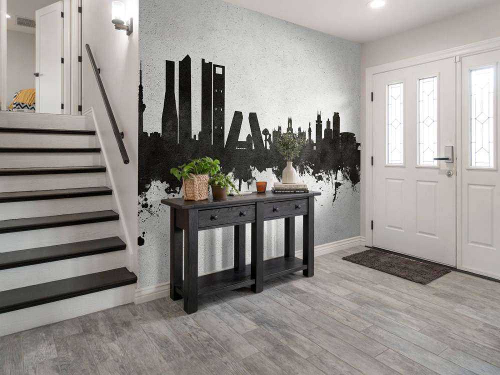 Watercolor skyline, Madrid