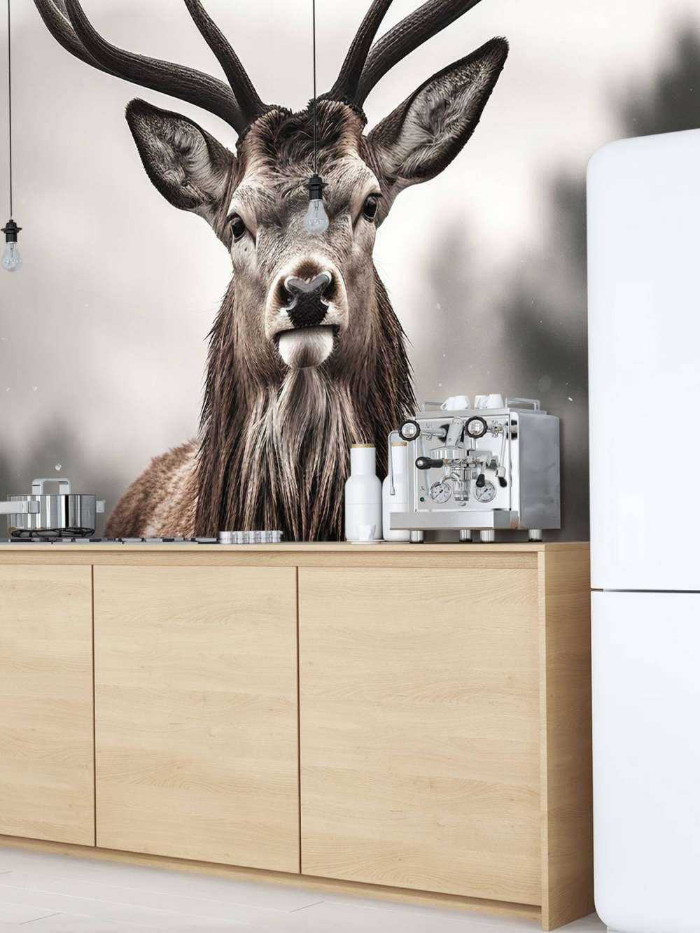 Winter King Deer Gaze