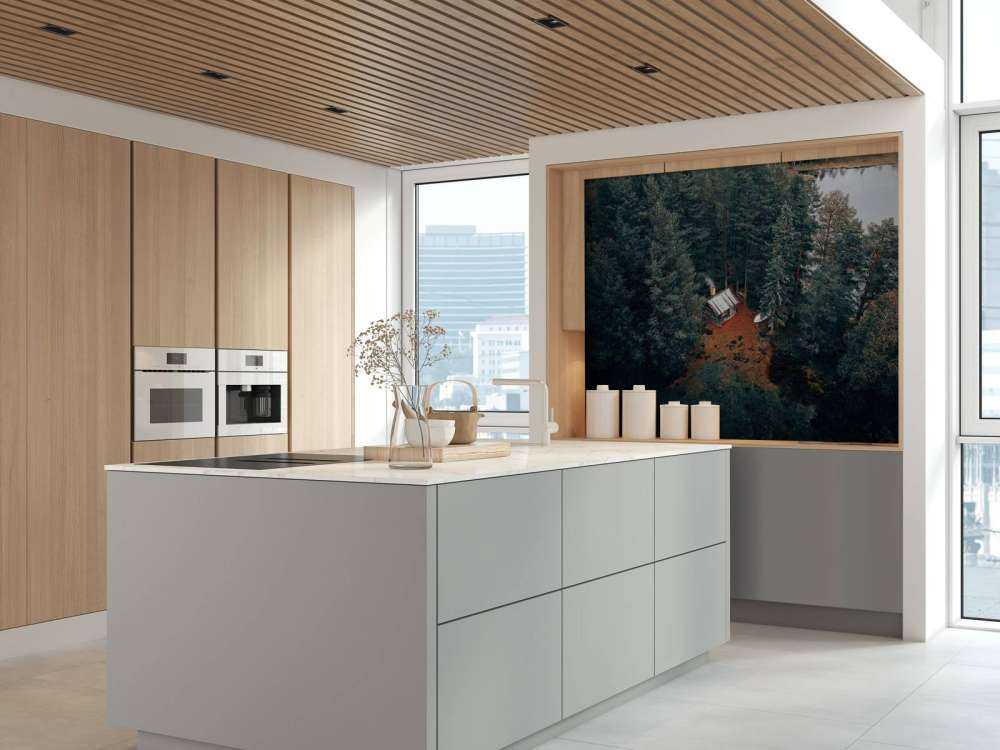 Cabin surrounded by forest and lakes