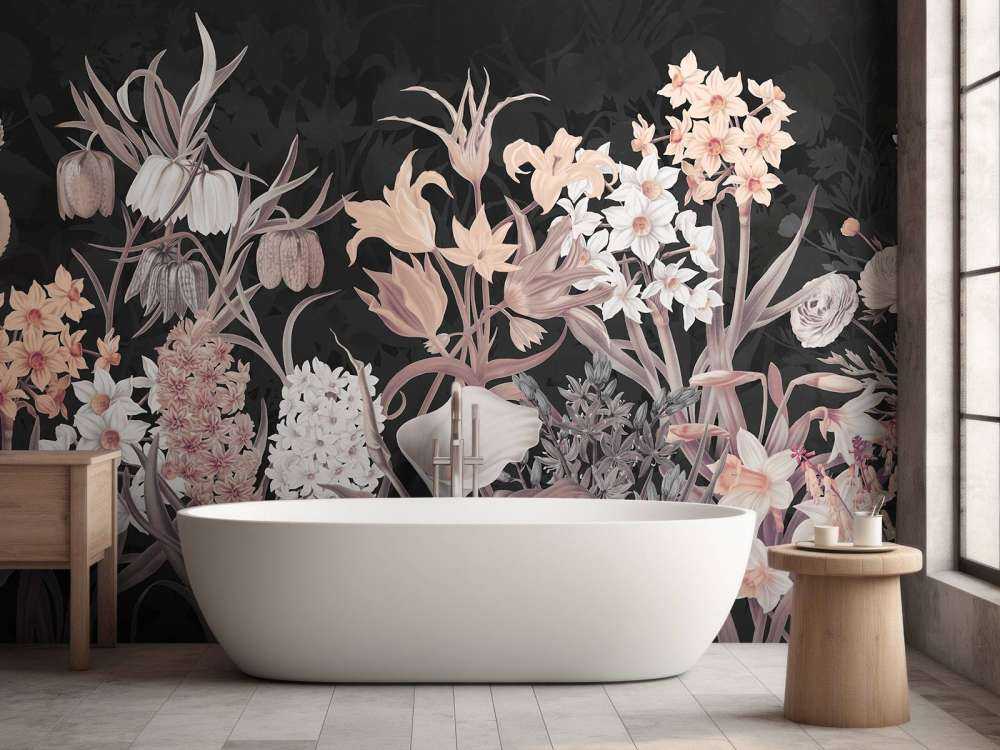 Spring Flowers - Vintage Sepia