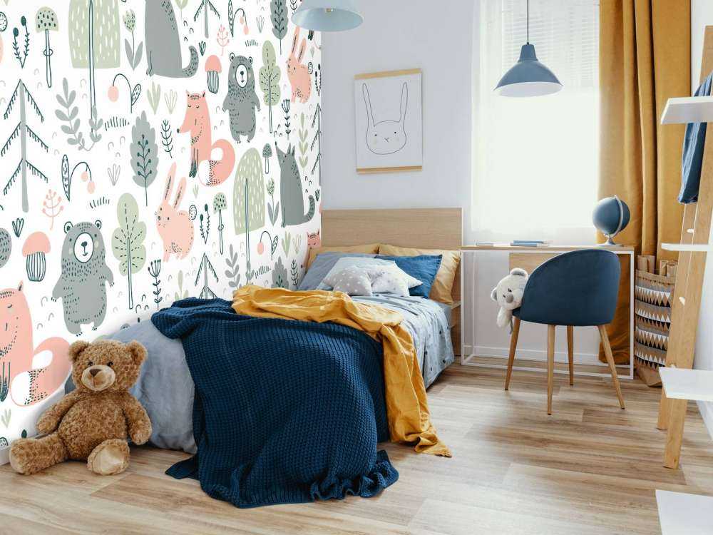 Coloured forest animals