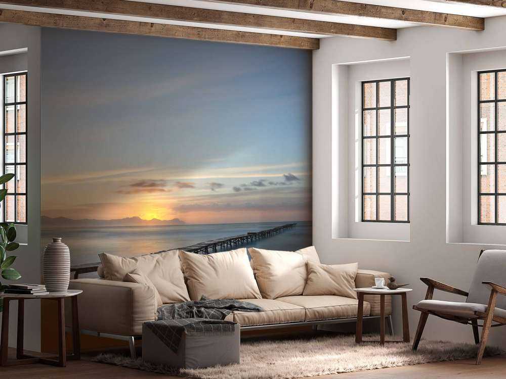 Scaffolding off the coast