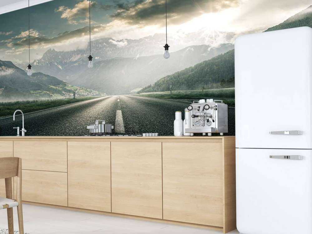 Road in mountainous landscape