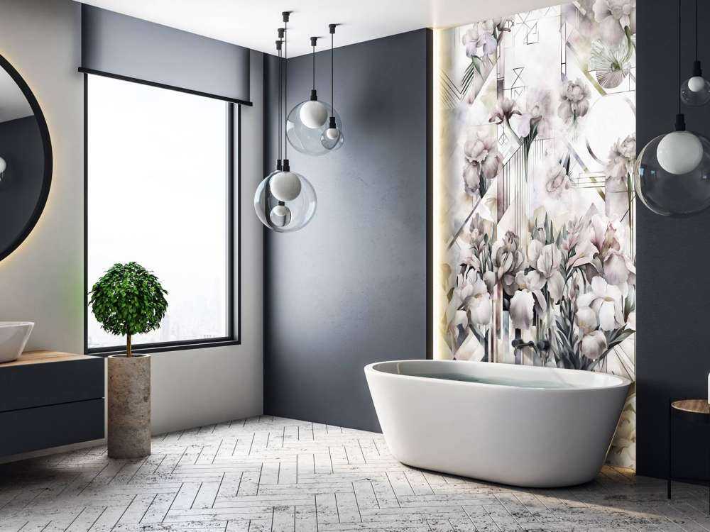 Huge Watercolor Irises Yellow