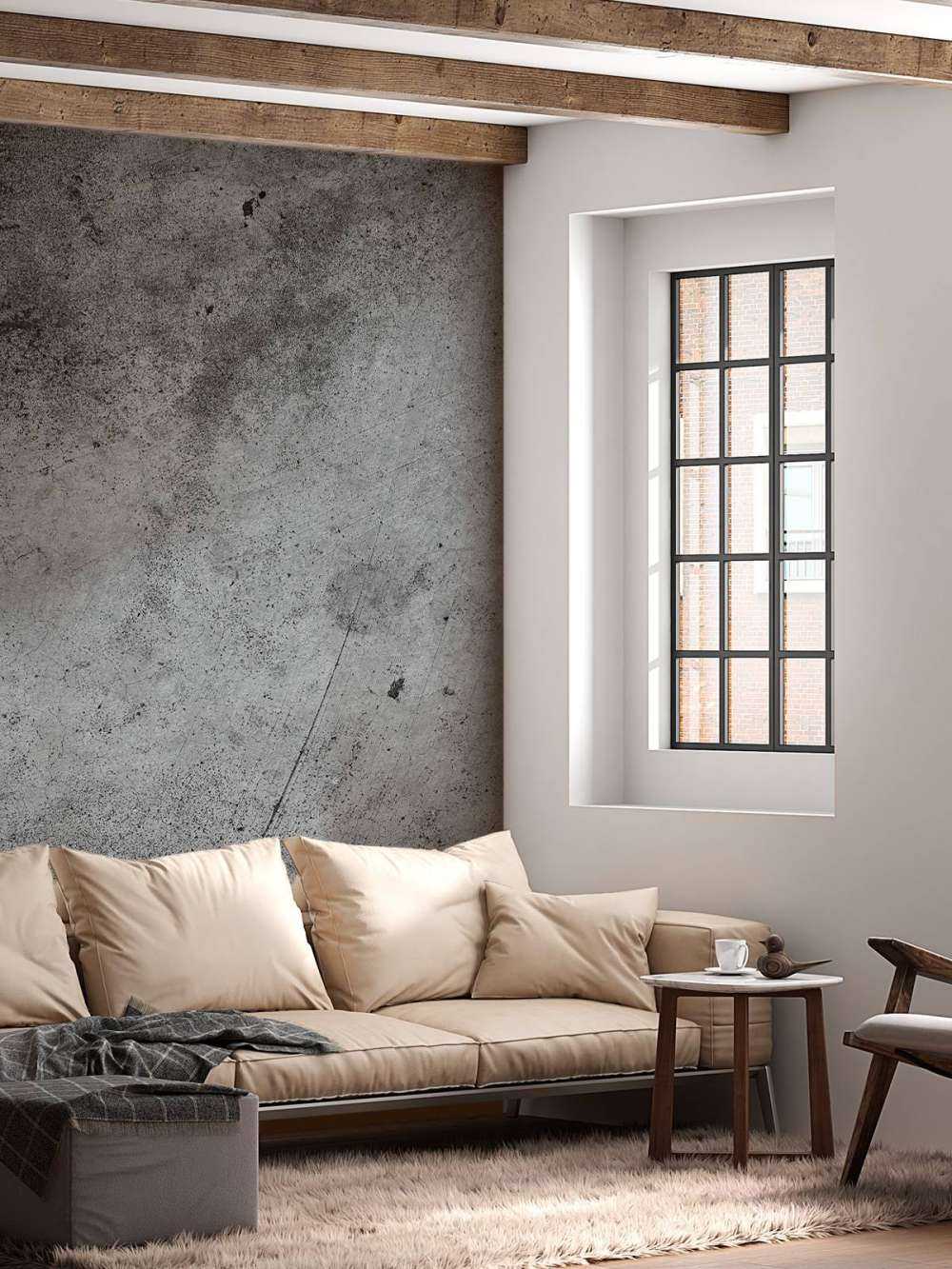 Coarse grey wall