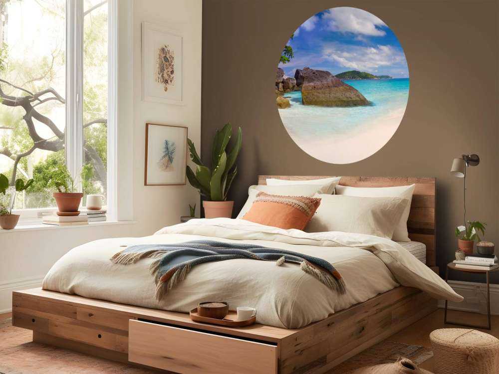 Panoramic photo of a tropical beach