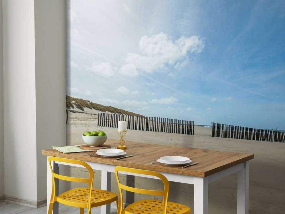 Breakwaters at the beach