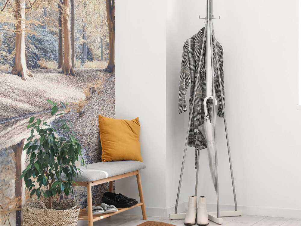 Stream in forest - pastel