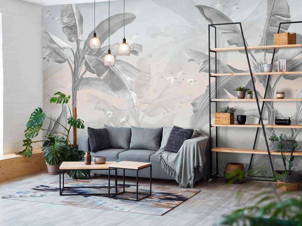 Tropical banana trees